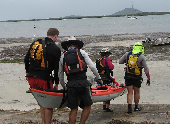 IMG_7890.jpg - Portaging across the sand (Photo by Lynda)