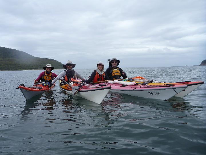 P1000233.JPG - The team off Jimmy's Beach  (Photo by George)