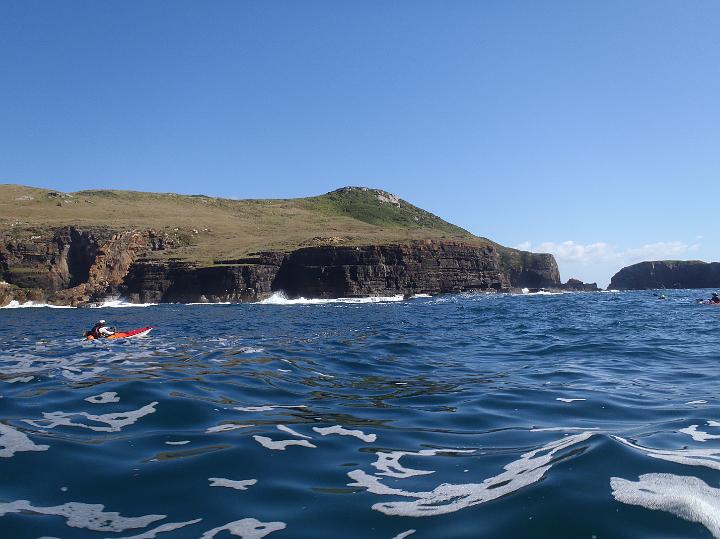 PC290051.JPG - Matt off the cliffs east of Esmeralda (Photo by Dave)